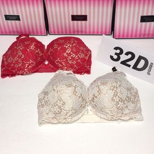 NEW ❤️2 Victoria Secret very sexy push-up Bra 32D